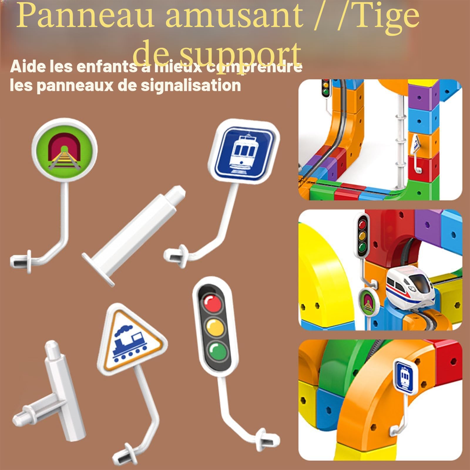 Circuit Train Electrique Clickrail, DIY Cube Track Blocs Rail Cube Klickrail, Cubix 3D Parcours Relief DéFiant Gravité, Blocs Train Magnetique Enfant, Circuit Trains électrique Enfant (123 Pièces)