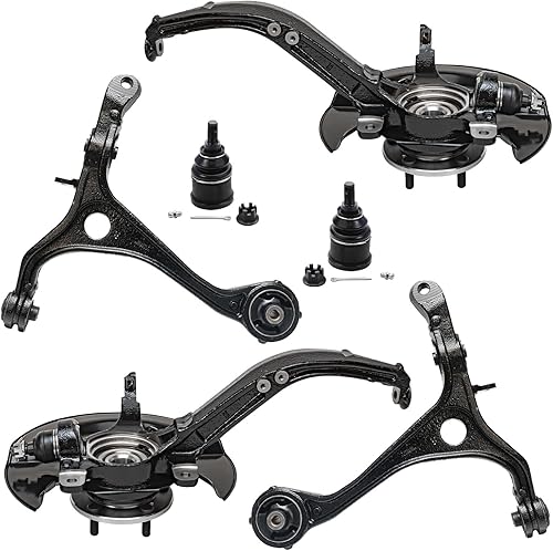 Miniatura 123 de Detroit Axle - Kit de brazos de control delanteros de 6 piezas para Hyundai Accent Kia Rio Rio5 06-10 2006 2007 2008 2009 2010 2011, 2 brazos de