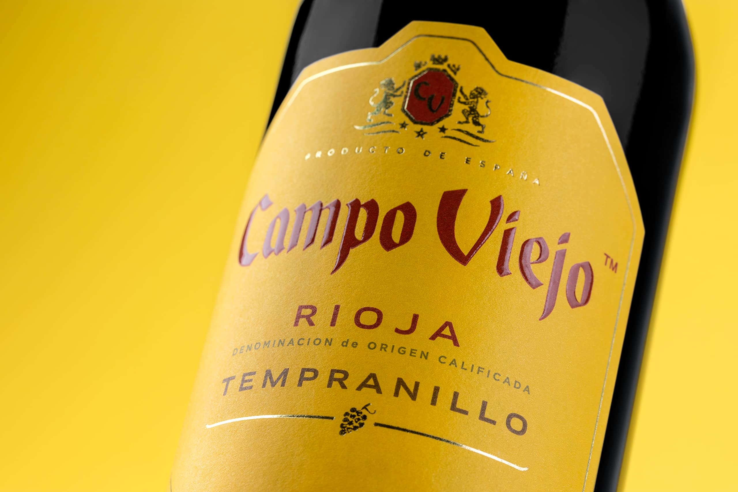 CAMPOVIEJO Tempranillo Rotwein – Spanischer Rotwein mit Fruchtaromen, würzigen Kräuternoten & zarter Vanille-Kokos-Süße – Weinbox-Set | 6 x 0,75 L | 750 ml (6er Pack)