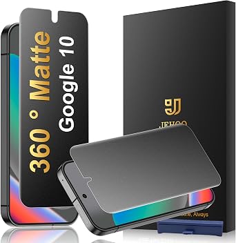 [2 Pack] 4 Way 360 Matte TPU Privacy Screen Protector for Google Pixel 10 Not Glass, Fingerprint Sensor Compatible, Anti-Glare Full Adhesive Flexible Film