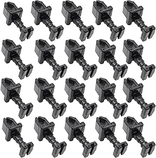 20 Pack RV Refrigerator Vent Latch Clips Fit for Norcold 617772 Replacement for Refrigerator Service Vent Doors Black