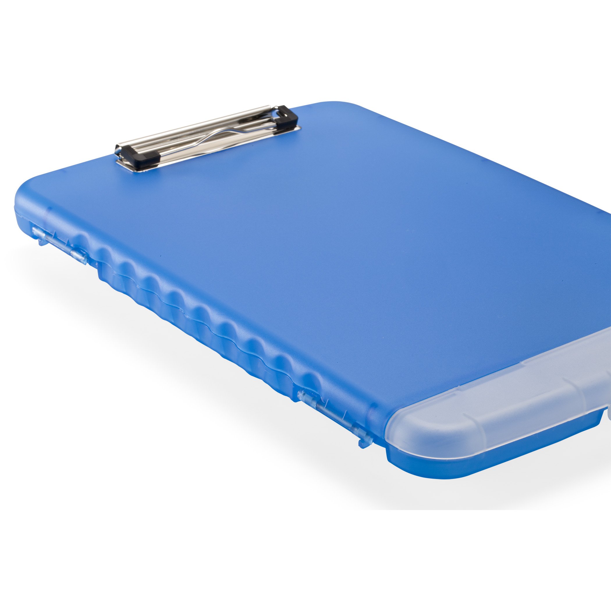Officemate Clipboard Storage Box (A4 Size) – Slim & Compact Document & Paper Storage Box File With Clip Board & Separate Pen Compartment – Great For Office, Hospitals, Job Site & Classrooms