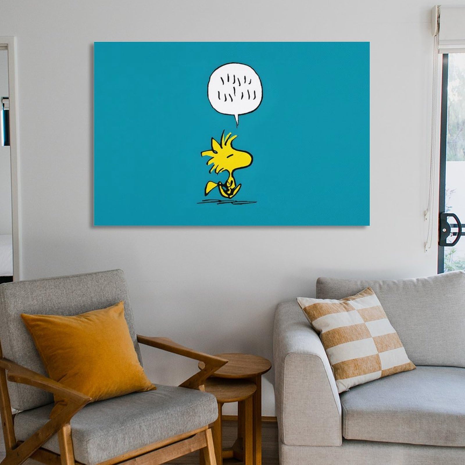 Amazon.co.jp: スヌーピー ウッドストック アートポスター 飾り絵