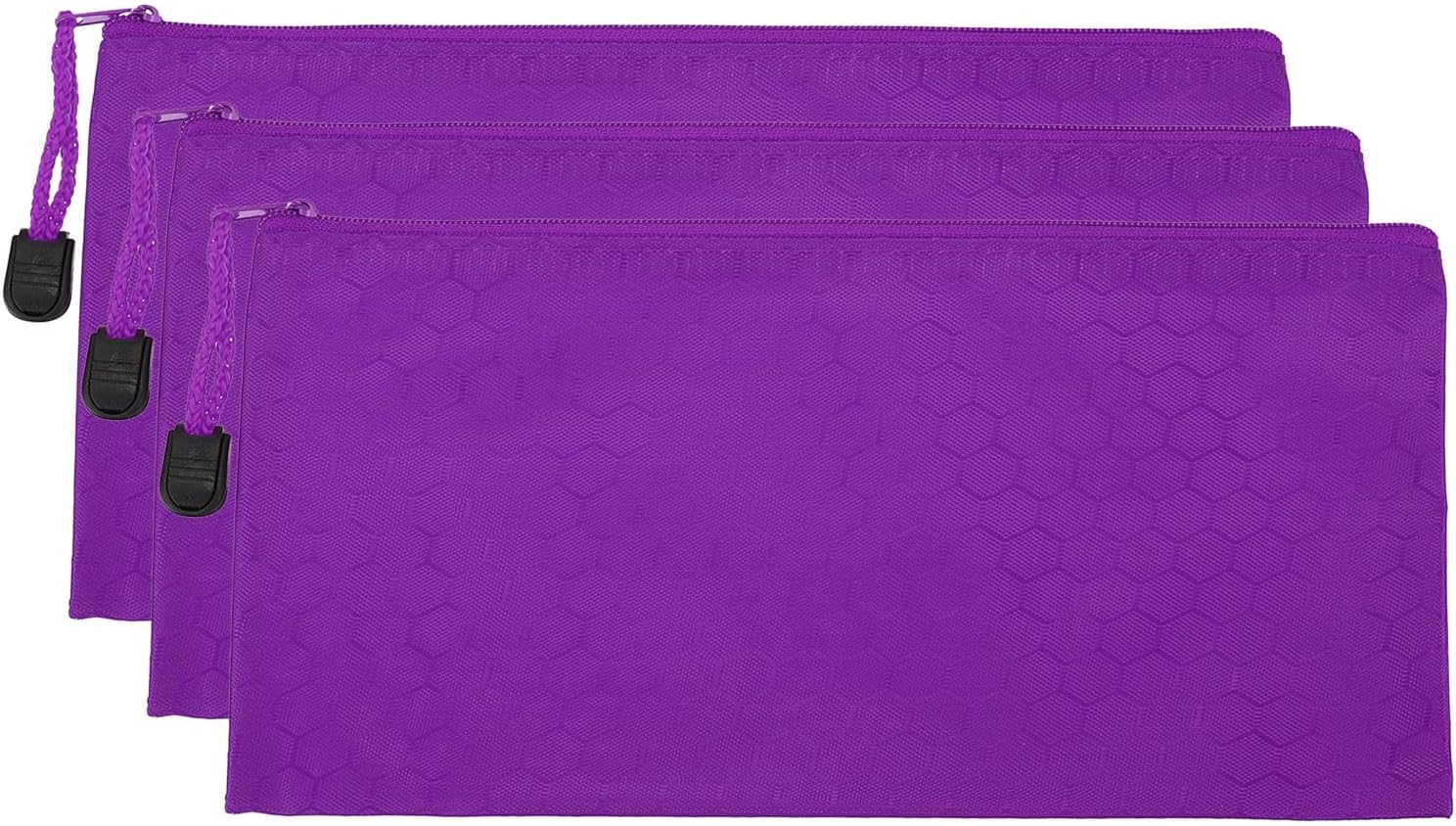 PATIKIL Waterproof Zipper File Bags, 3 Pack A6 Document