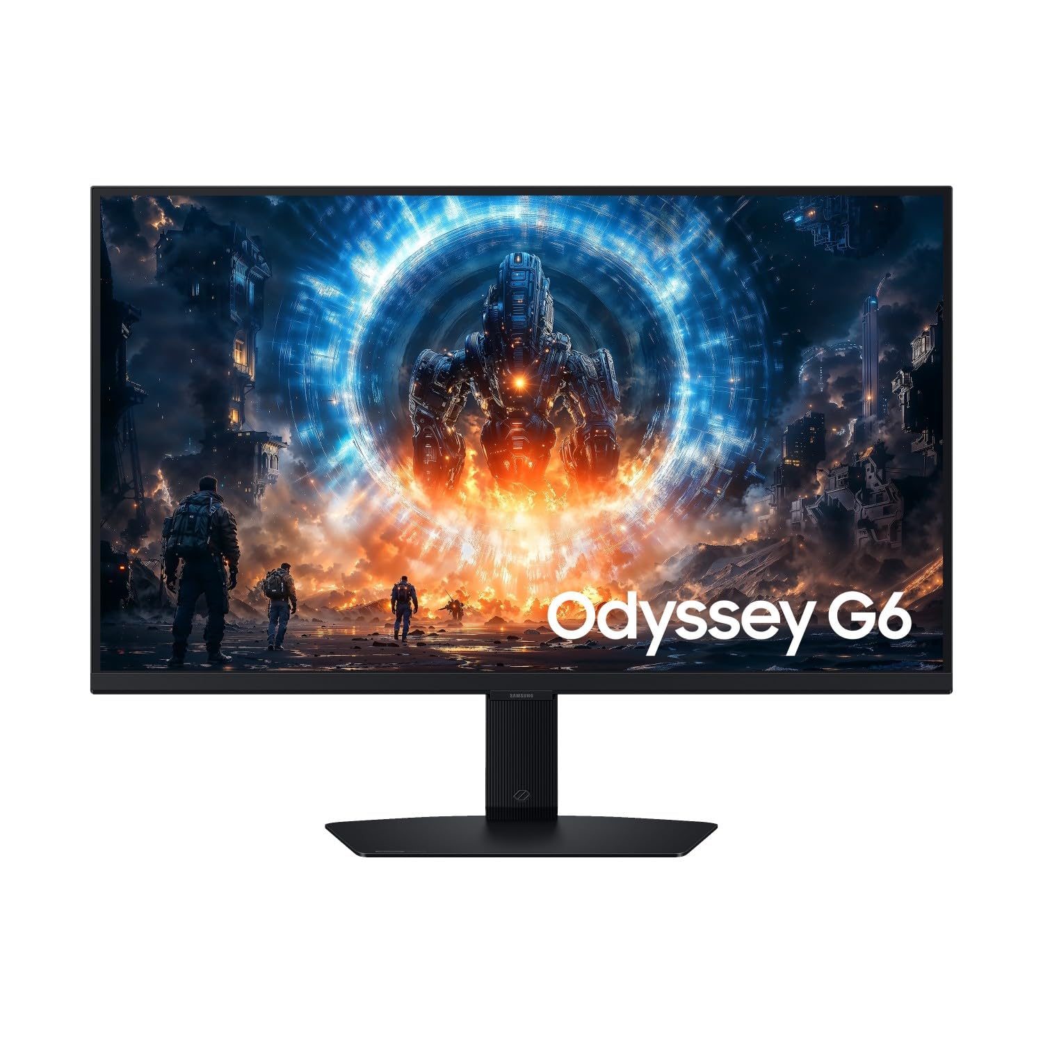 Samsung Écran Odyssey G6 - G60F 27'', 350Hz, Dalle IPS, QHD (2560 x 1440), 1ms (GTG), 1000:1, Inclinable, Orientable, Pivotable, Ajustable en hauteur, HDMI (2.1), Display Port (1.4), G-SYNC Compatible