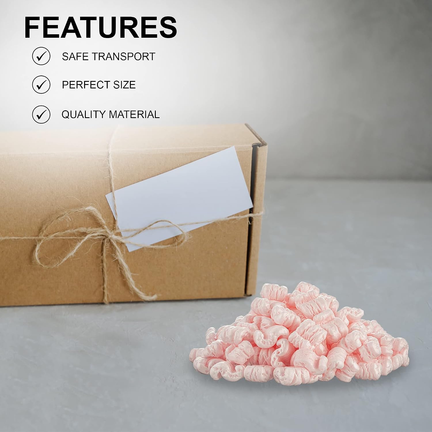 Pink Anti-Static Recyclable EPS Packing Peanuts Great for Cushioning Fragile Items by MT Products (Approximately 0.60 Cubic Foot)
