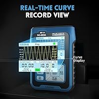 Vista 3 de FNIRSI SG-003A Generador de señal - 0-24mA 0-24V Simulador analógico ajustable de corriente y voltaje, valor preestablecido, curva en tiempo real