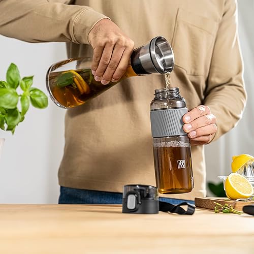 Miniatura 2 de ZWILLING Botella de agua Tritan, 24 onzas, gris