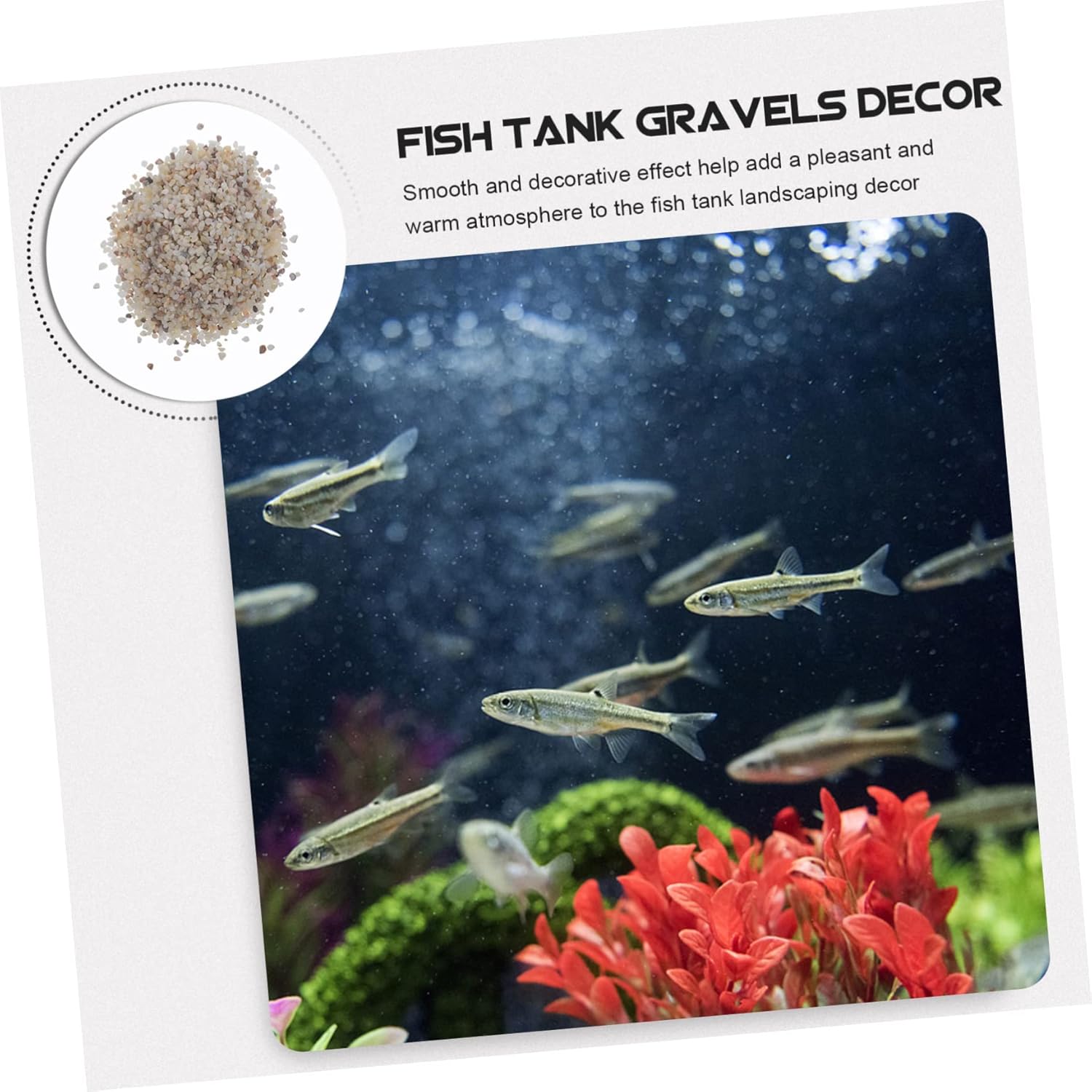 Hemobllo 1Set Aquarium Gravel for Fish Tank Natural Polished Decorative Rocks Substrate for Planted Aquariums for Freshwater Fish Tank Landscaping