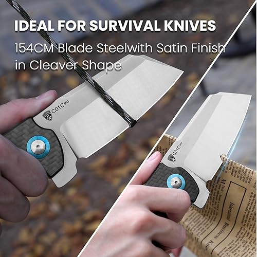 Miniatura 2 de Kizer Knives Sheepdog XL C01C Cuchillo con clip G10 y asas de fibra de carbono Material EDC Cuchillo plegable V5488C3