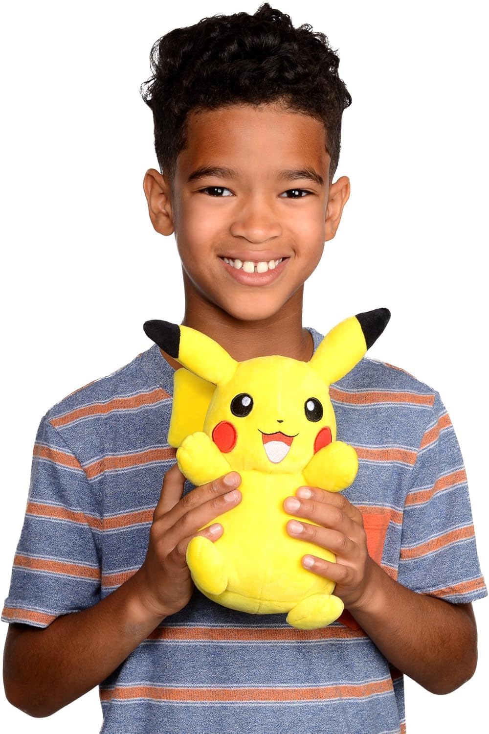 Pokémon 12" Large Electric Plush 2-Pack - Ampharos & Pikachu - Officially Licensed - Get Two Authentic Collectible Soft Stuffed Animal Toy Figures - Gift for Kids, Boys, Girls - 2+