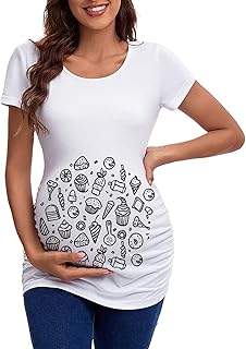 Genérico Tops y Blusas de Manga Larga Top de Maternidad Camiseta Top de Maternidad Camiseta Suéter Maternidad Cher Invierno