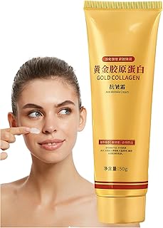 Crema facial de colágeno con oro, hidratación...