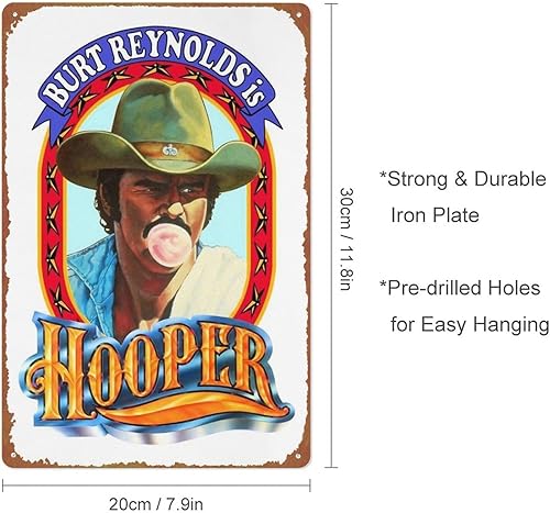 Miniatura 2 de Hooper - Póster de película de metal retro, letrero de lata de Halloween, cueva, bar, club, arte de pared para el hogar, 8 x 12 pulgadas