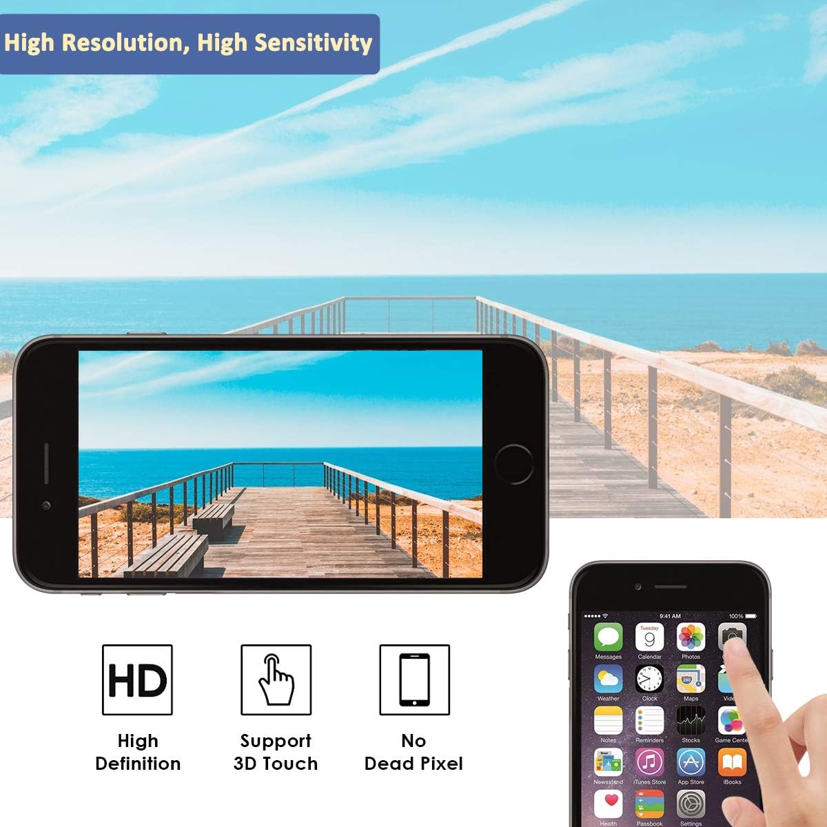 Big Sale Yodoit for iPhone 7 Screen Replacement Black with Home Button, Front Camera, Ear Speaker, Full Assembly LCD Display Digitizer and Repair Tool Kit, Protector (Model A1660, A1778, A1779) Flash Deals - 40% OFF Yodoit for iPhone 7 Screen Replacement Black with Home Button, Front Camera, Ear Speaker, Full Assembly LCD Display Digitizer and Repair Tool Kit, Protector (Model A1660, A1778, A1779)