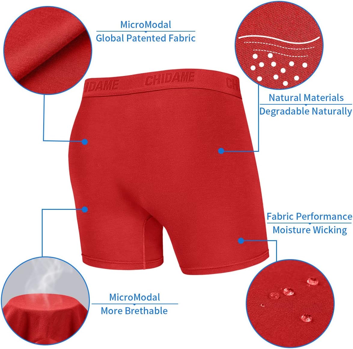 Men's Underwear Luxe Micro Modal Boxer Briefs Open Fly 3 Pack - Image 5