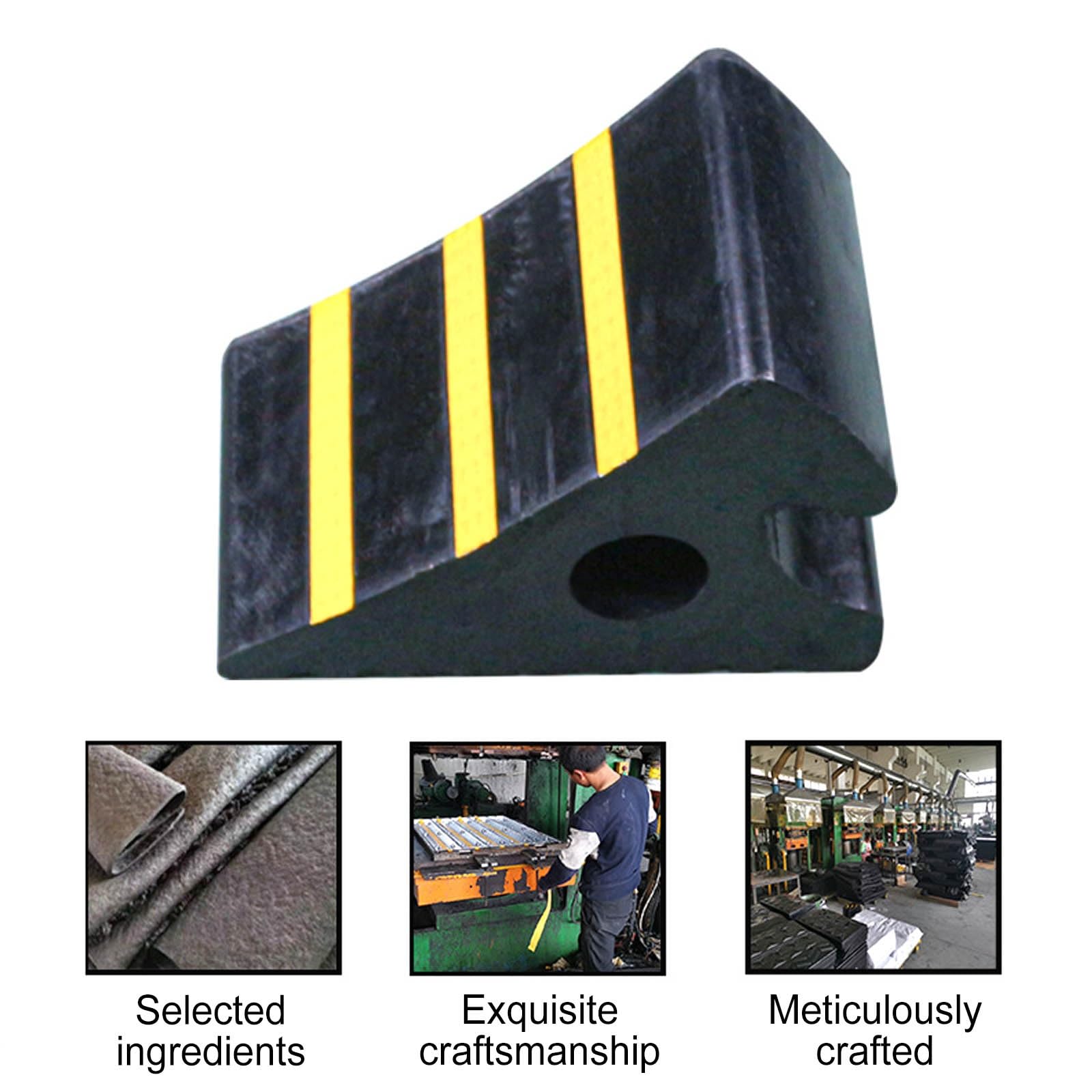 Cunei for Camper con Catarifrangenti, Cunei for Auto in Gomma for Camper con Maniglia, for Berline, SUV, Pick Up, Base Antiscivolo
