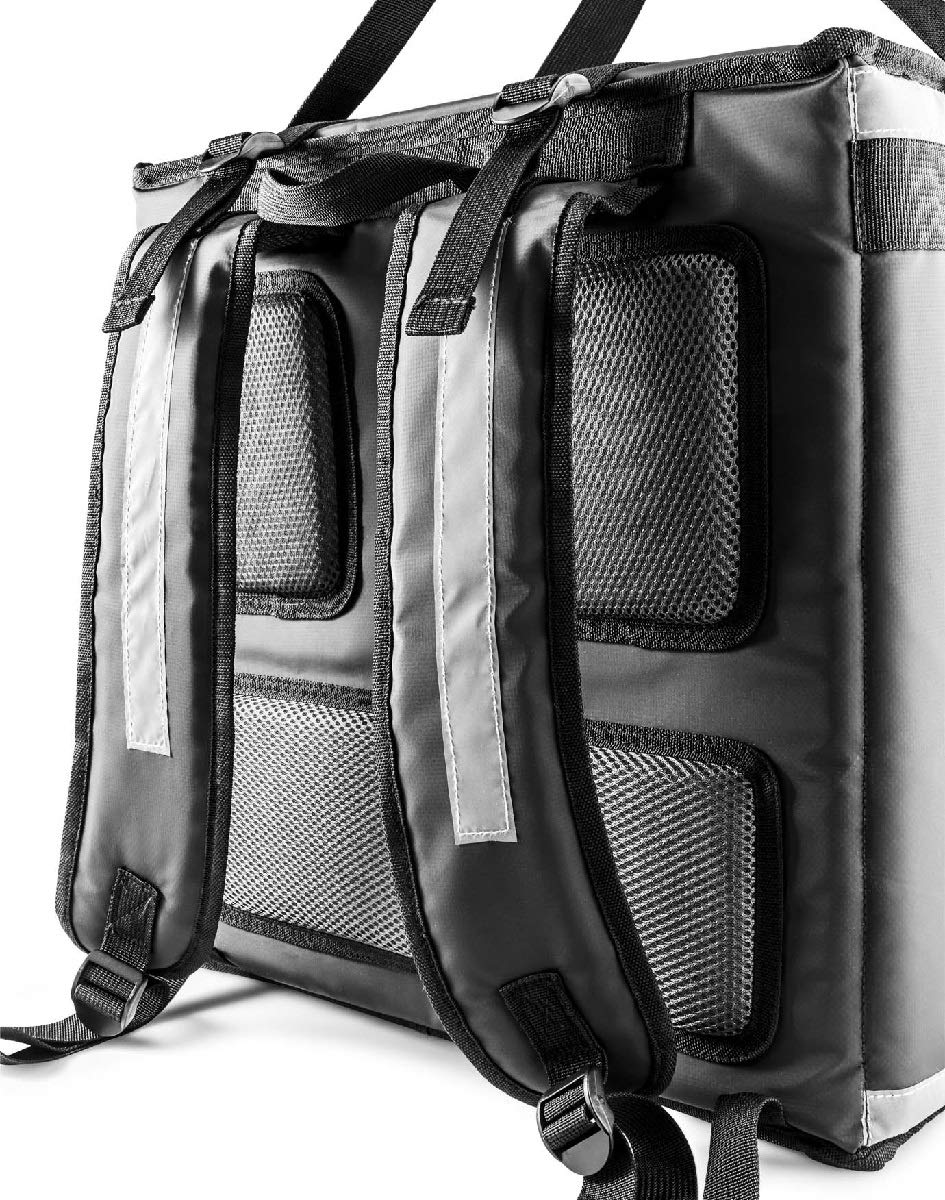 Thermohauser Mochila de entrega 420 x 420 x 420 mm – Transporte de pizza o cajas de menú