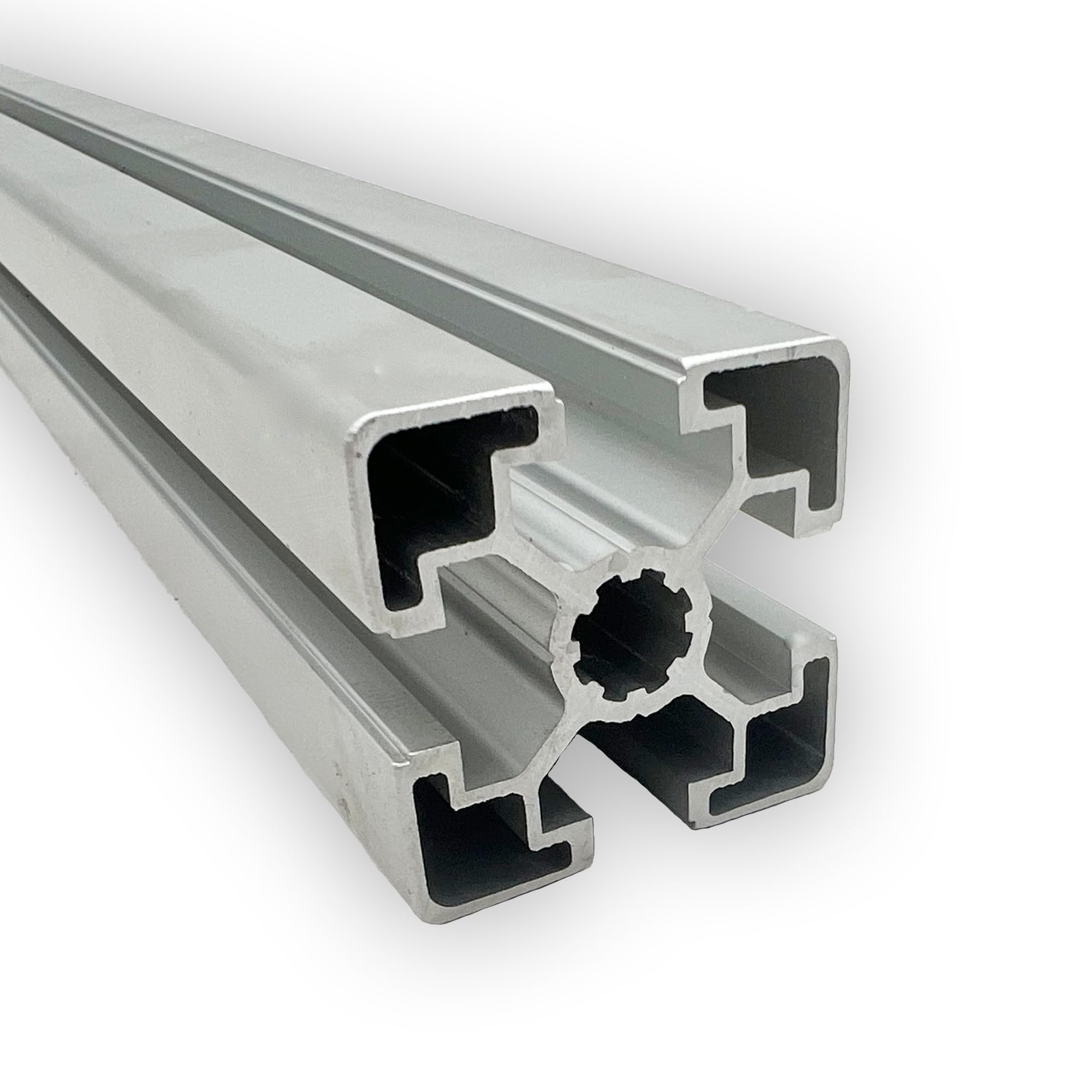 Aluprofil 45x45 mm | Nut 10 | 10 Stück mit 2 Meter = 20 Meter | eloxiert E6/EV1 | B-Typ | Aluminium Profil | Nutenprofil | Aluprofil | Alu Profil | Ultraleicht | Montagesystem |