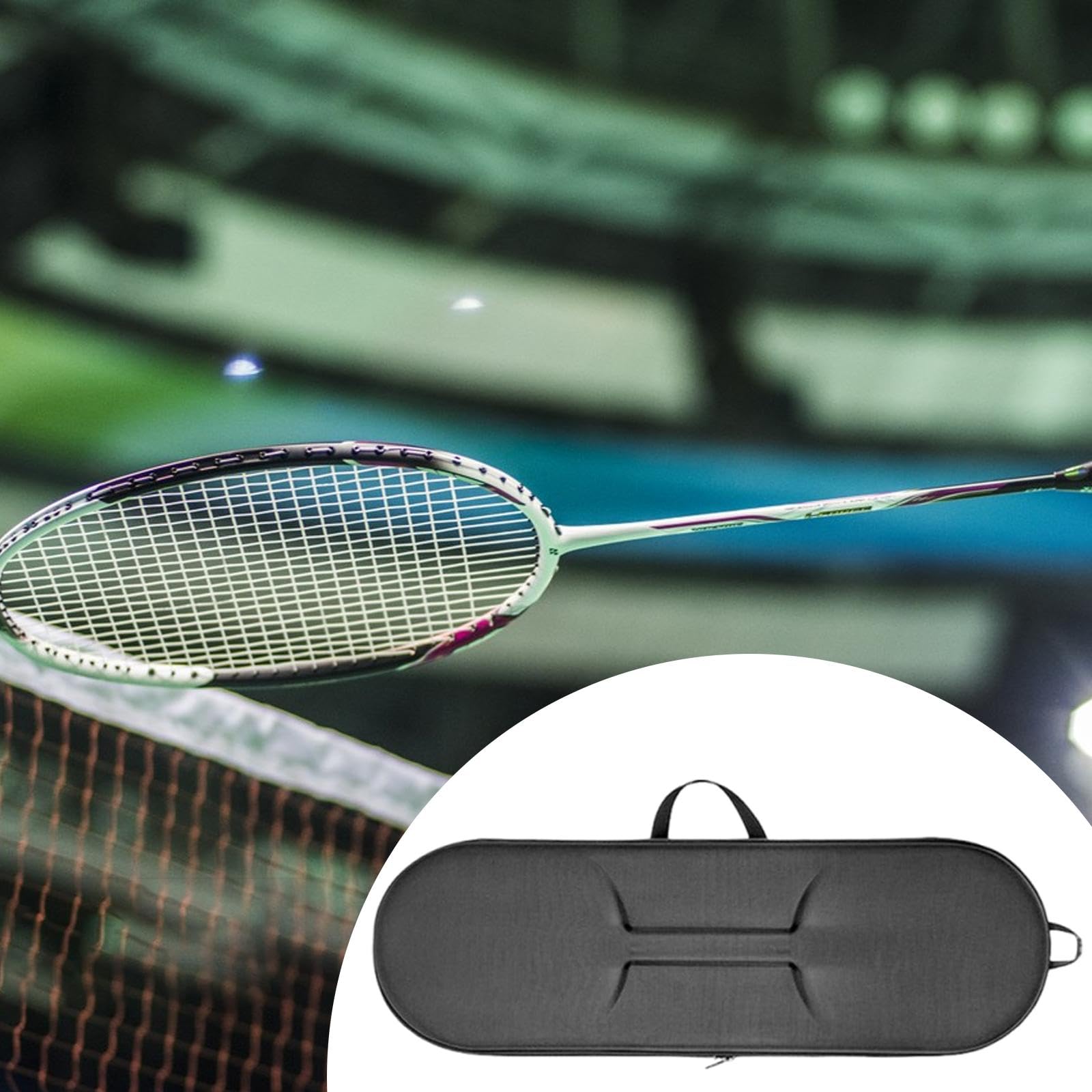 Borsa per Racchetta Da Badminton, Custodia per Racchetta Da Badminton, Custodia Portatile con Maniglia, Resistente Astuccio, Adatta per
