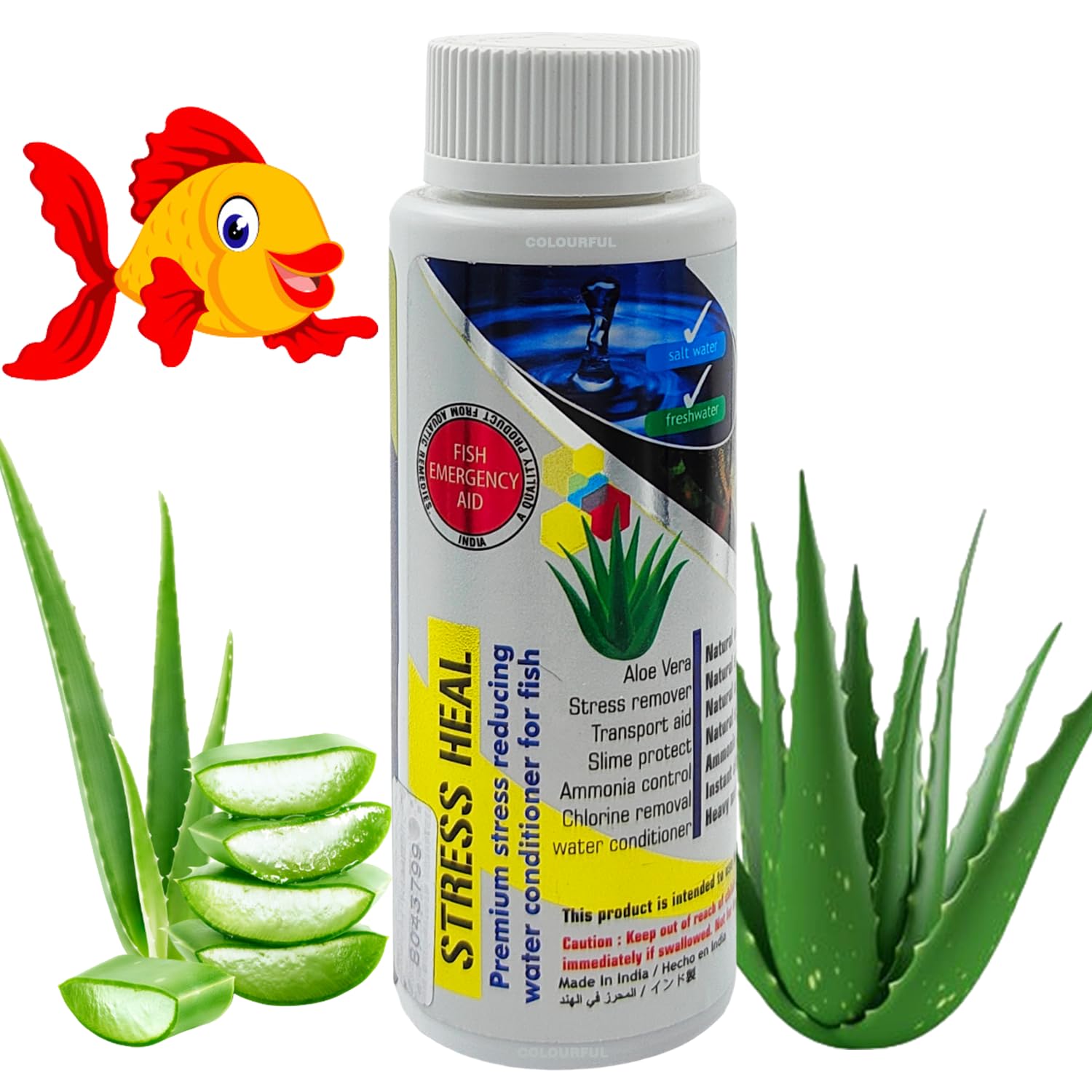 Stress HEAL Aquarium Water Conditioner | Rapidly Reduces Stress and Mortality | Suitable for Fresh and Salt Water (Stress HEAL, 200ml), Pack of 2 (B0D6FZJHP3) Amazon Price History, Amazon Price Tracker