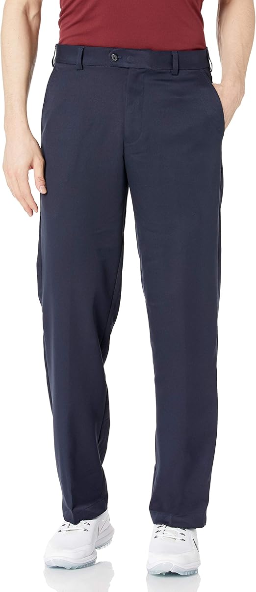 IZOD Men's Golf Microsanded Flat Front 