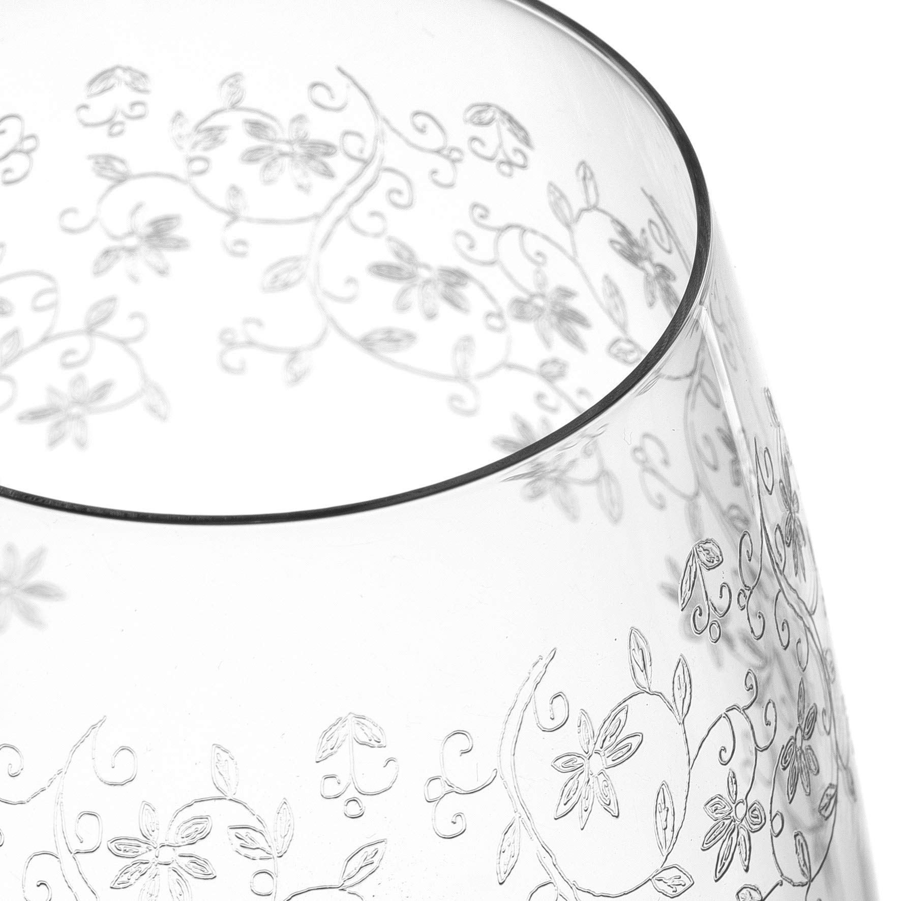 Leonardo Chateau Rotwein-Gläser, 6er Set, spülmaschinenfeste Wein-Gläser, Rotwein-Kelch mit gezogenem Stiel, Wein-Glas mit Gravur, 510 ml, 035300
