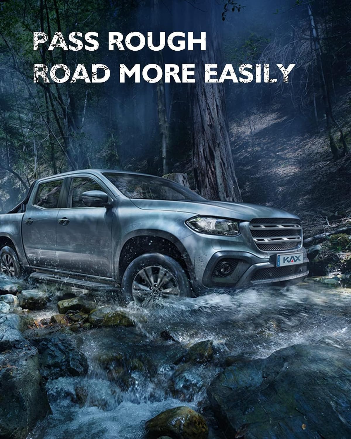 KAX 3"Front & 2"Rear Leveling Kits Fit for Ford F-150 2WD/4WD 2004-2020, Front Suspension Strut Spacers Lift Kits Rear Tapered Blocks