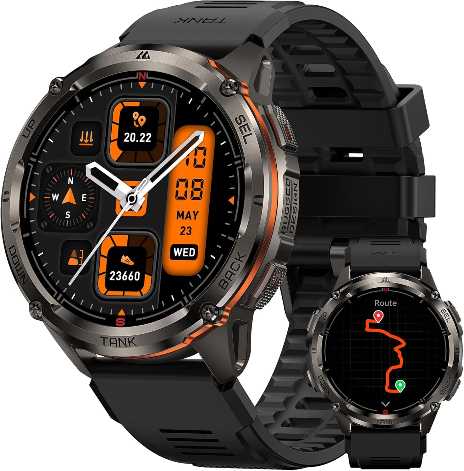 KOSPET T3 Ultra デジタル腕時計 TANK 3 Ultra 2: Rugged Smartwatch With GPS | KOPSET