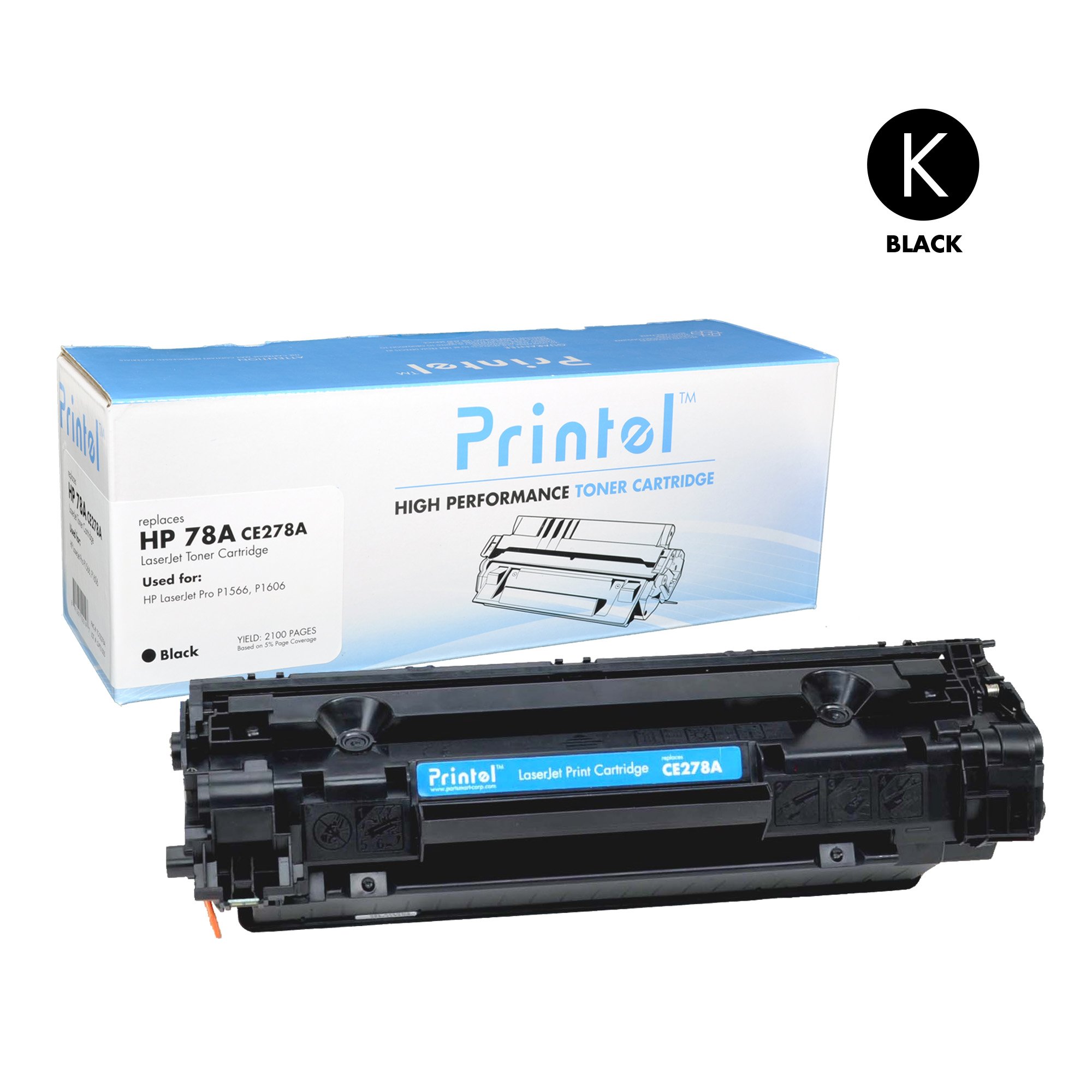 Printel Replacement Toner Cartridge for HP 78A CE278A Black
