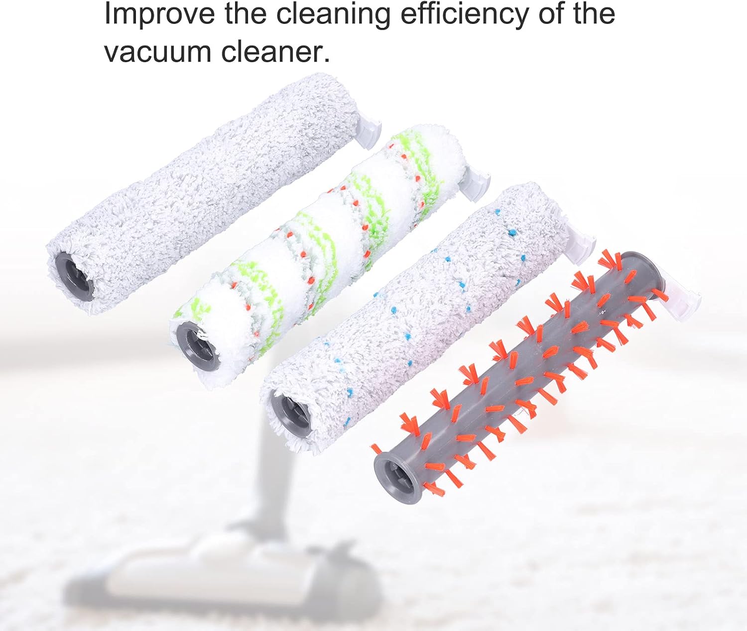 Brush Roller Replacements for 2554A Vacuum Cleaner, Vacuum Cleaner Brush Roller, Multifunction Brush Set with Carpet Floor Brush, Quality ABS Material