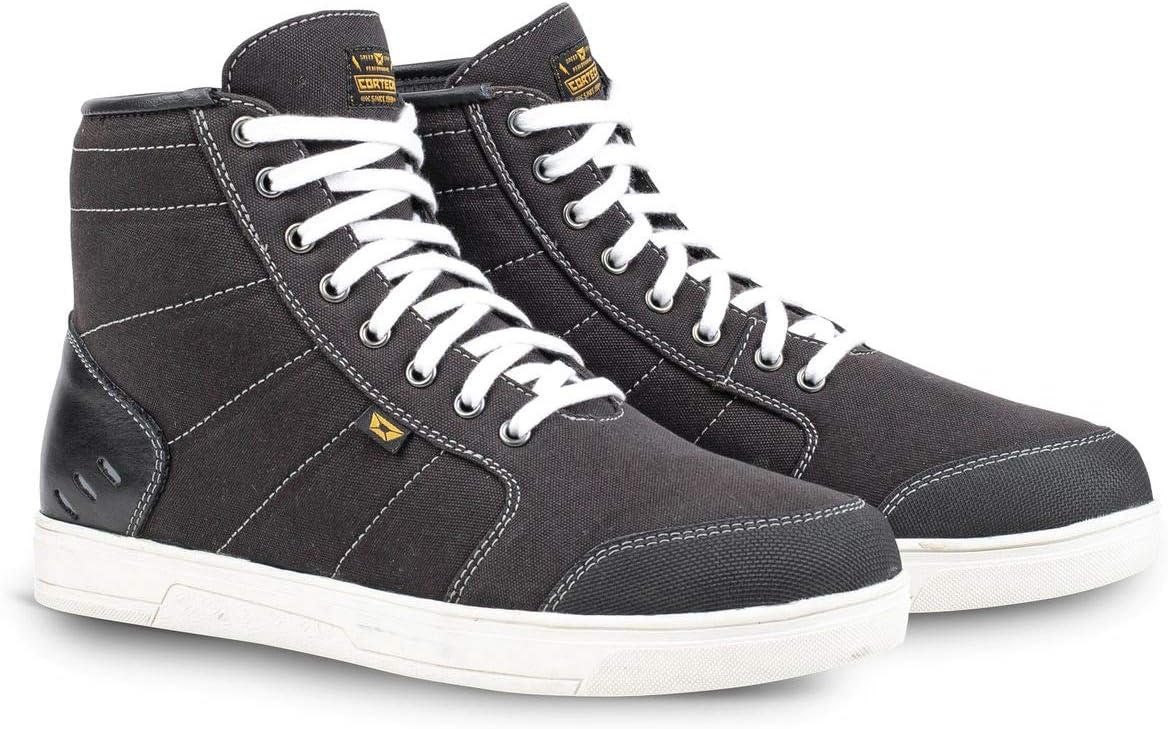 Cortech BLVD Freshman Riding Shoes (10) (Black/White)