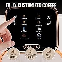 Vista 3 de Zulay Kitchen Magia Clasica - Máquina de café espresso totalmente automática con molinillo - Cafetera con pantalla táctil con operación de un solo