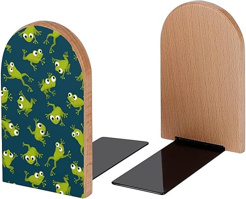 Miniatura 7 de Seamlesss - Sujetalibros decorativos de madera para estantes, habitación de los niños, escritorio, hogar, oficina, libros para revistas, libros,