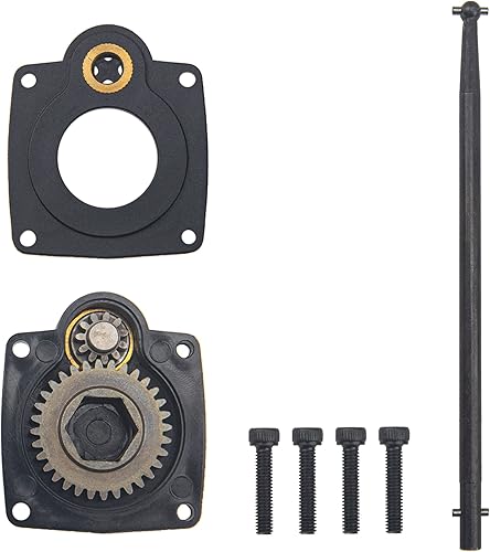 Miniatura 2 de ShareGoo Electric Roto Starter E-Start Placa trasera Power Back Cover 11012 y varilla de arranque de taladro Power Starter Eje Pin End 11003 para RC