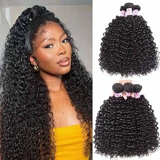 Beauty Forever Hair 8A Malaysian Virgin Curly Hair Weave 3 Bundles 100% Unprocessed Human Virgin Hair Natural Color 95-100g (16 18 20)