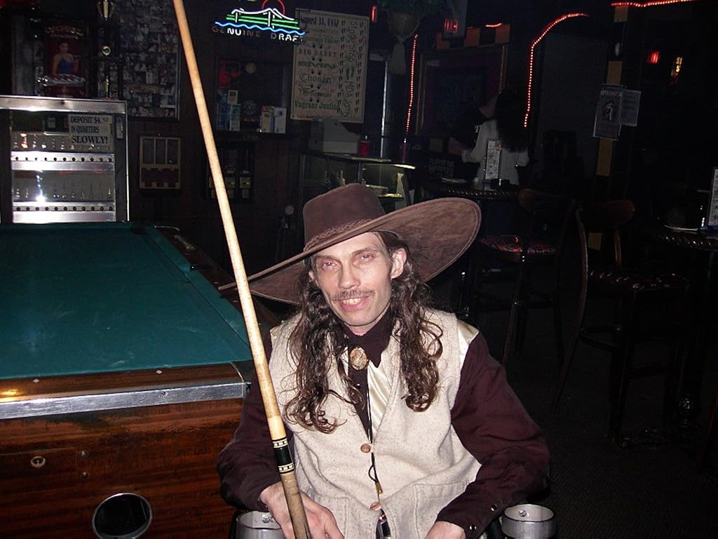 Tea Party Black Leather Cowboy Hat 