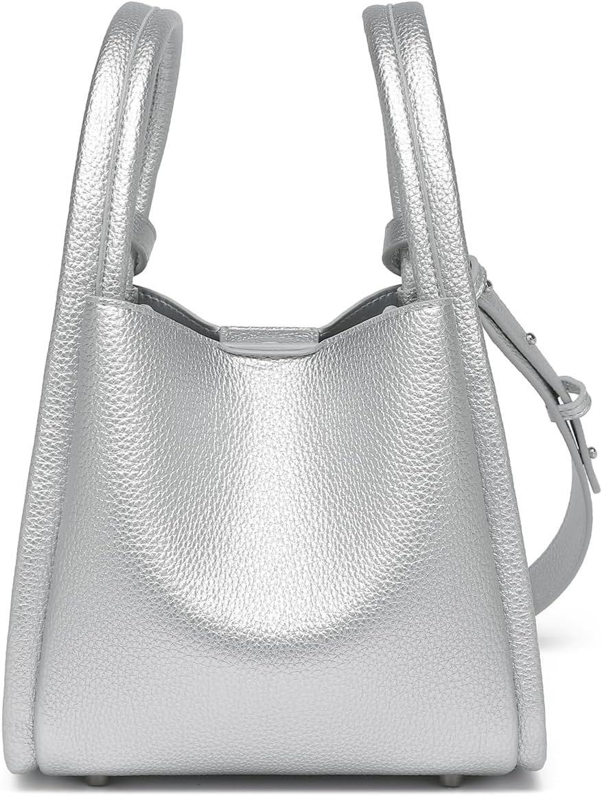 PU Leather Tote Bag Slouchy Handbag with Zipper Stylish for Women's