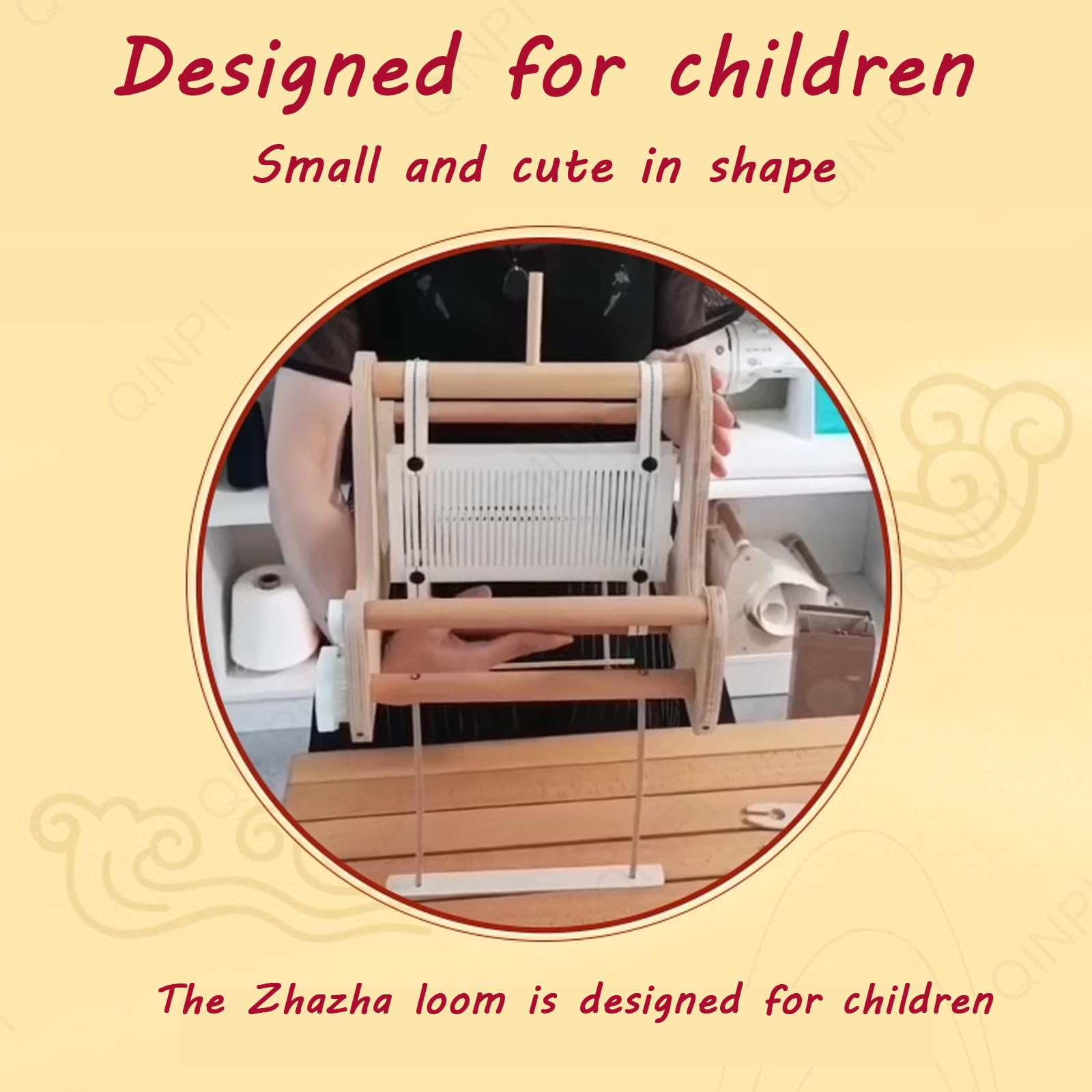 Webstuhl-Set Aus Holz, Webstuhl Für Erwachsene Und Kinder, DIY-Webstuhl-Set, Multi-Craft-Webstuhl, Verstellbare Handstrickmaschine, Starre Litzen Und Schiffchen, Geeignet Für Anfänger Und Kinder