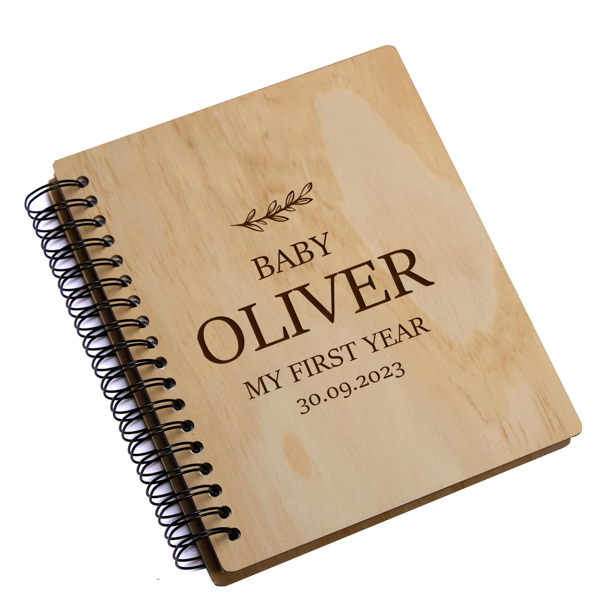 Large Personalised New Baby Photo Album Gift My First Year 100 Photos Capacity