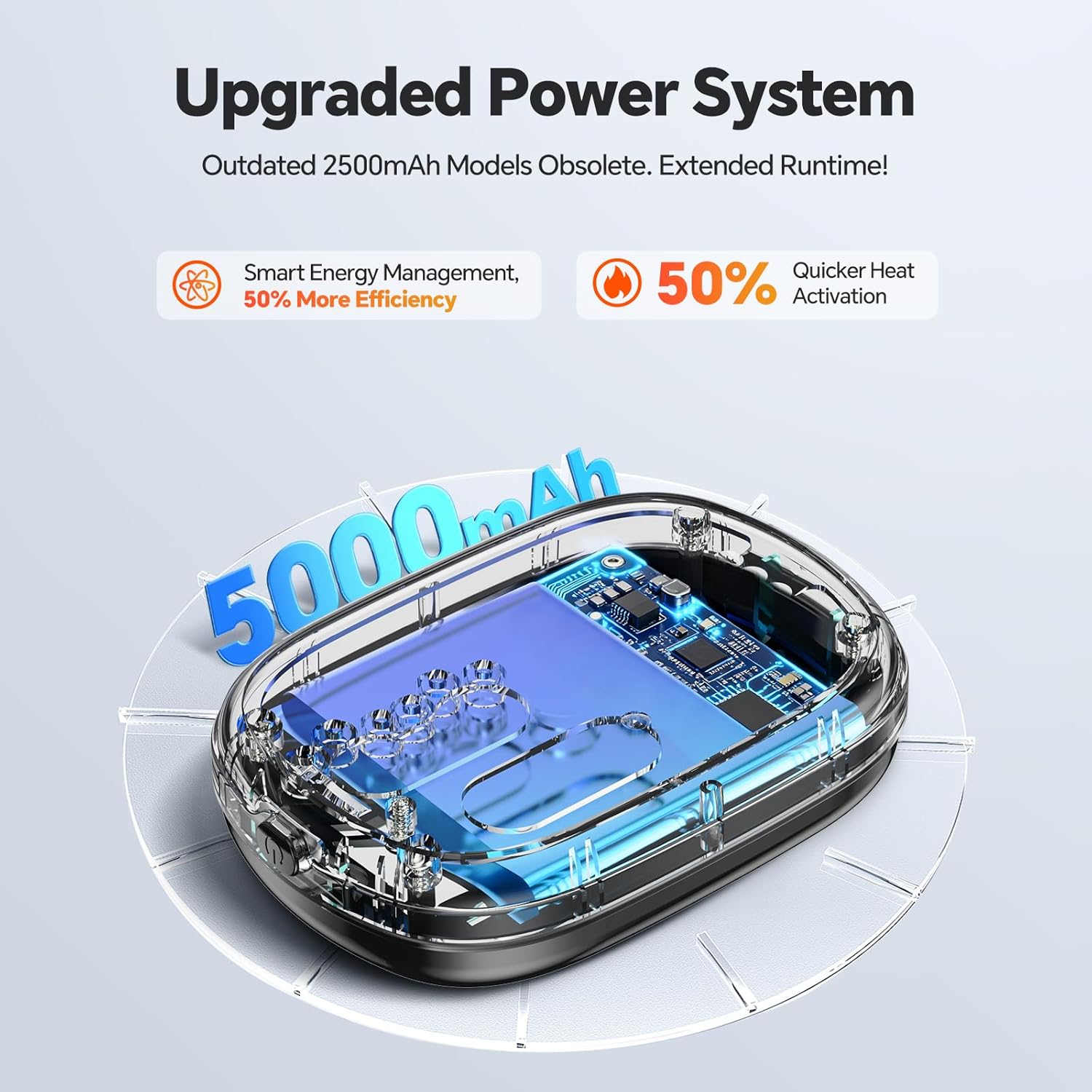 Cordless Knee Massager, 3-in-1 Knee Heating Pad with Massage, Heating Pad for Knee Elbow Shoulder Pain Relief, Rechargeable Heated Knee Brace Wrap for Arthritis/Joint Stiff/Muscle Strain - Image 4