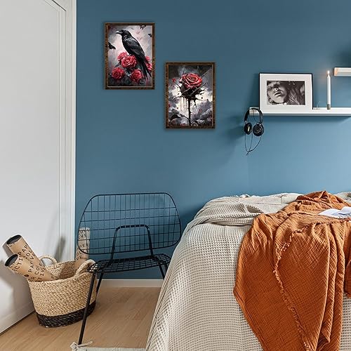 Miniatura 10 de MBNTJHT Paquete de 6 kits de pintura de diamantes de paisaje para adultos principiantes, kits de arte de diamantes de paisaje para adultos, pintura