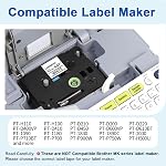 10 Pack Replace for Brother TZe-231 P Touch Label Maker Tape TZe TZ Tape 12mm 0.47 Laminated White TZe231 Compatible with Brother Ptouch PTH110 PT-D210 PTD600 PTD400AD PT-1290 Label Makers