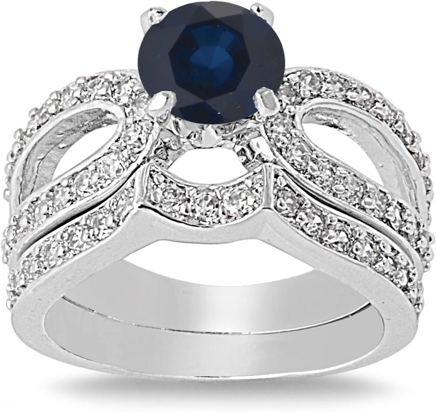 CHOOSE YOUR COLOR Sterling Silver Round Ring