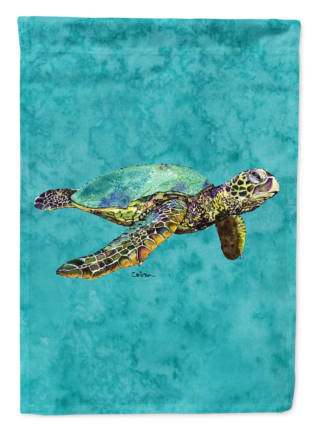 Drapeau tortue de jardin multicolore de petite taille par Caroline's Treasures 8659GF