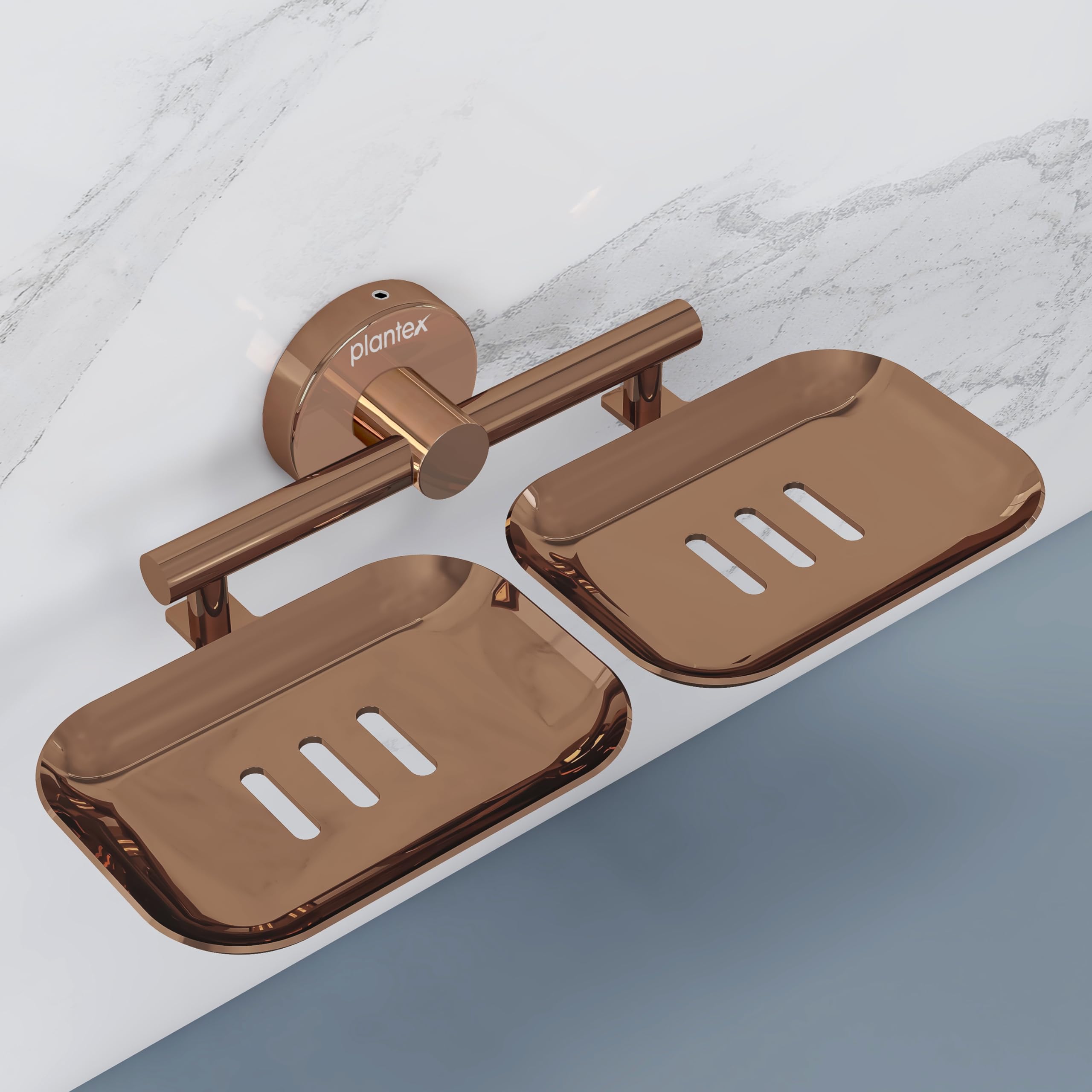 Plantex Galaxy 304 Grade Stainless Steel Rectangular Double Soap Holder for Bathroom/Soap Stand/Soap Holder/Soap Storage/Bathroom Accessories – (PVD Rose Gold) (B0CQ8NQ56X) Amazon Price History, Amazon Price Tracker