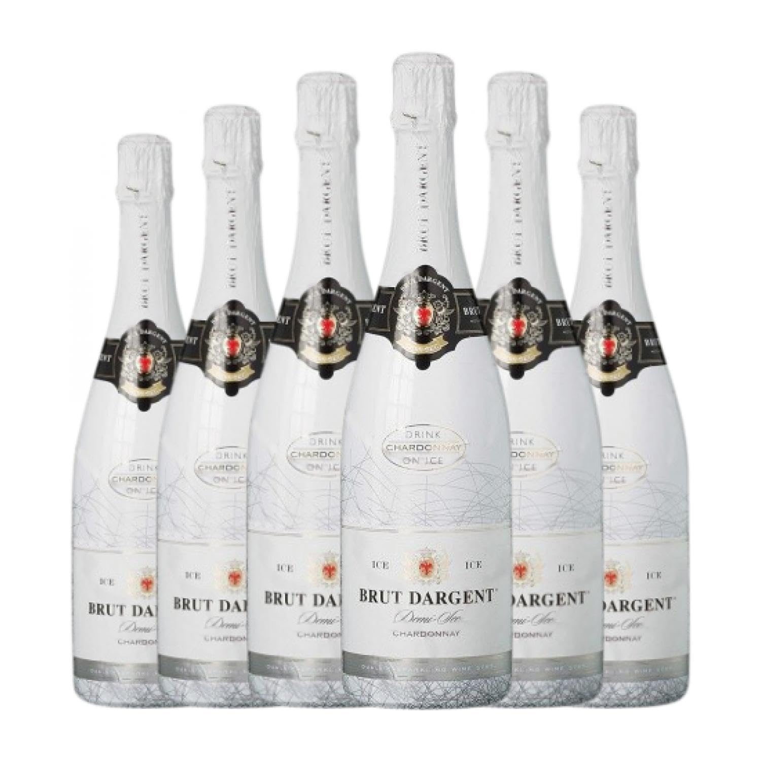 Maison du Vigneron Brut Dargent Ice Halbtrocken Halbsüß 75 cl Weißwein (Karton mit 6 Flaschen von 75 cl)