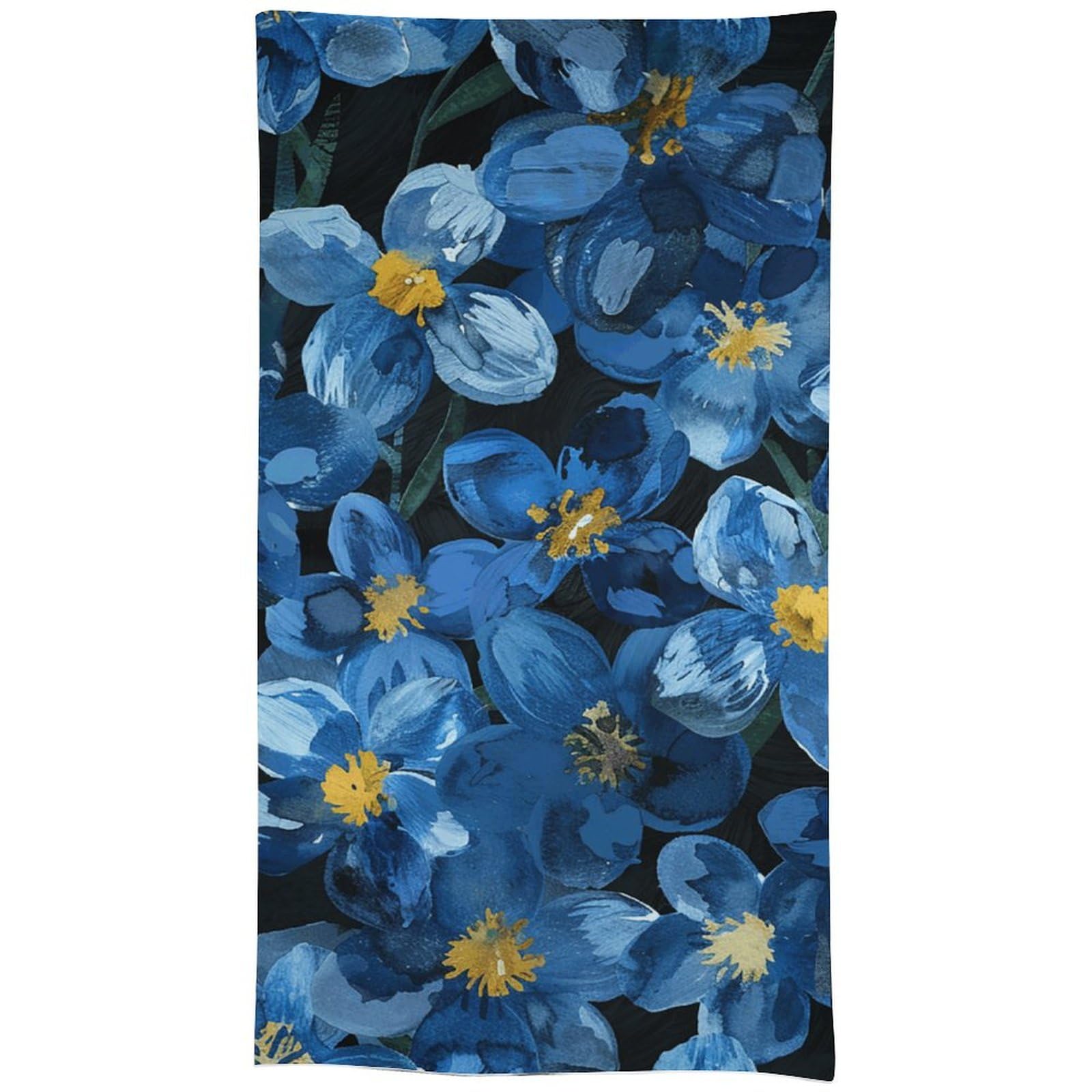 Nappe rectangulaire pour cuisine et repas de famille bleu