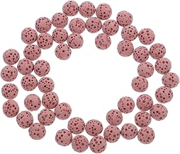 20pcs Natural Lava Stone Beads for Essential Oils DIY Jewelry Making Scent Diffuser for Car and Home Fragrance for Necklaces and Bracelets