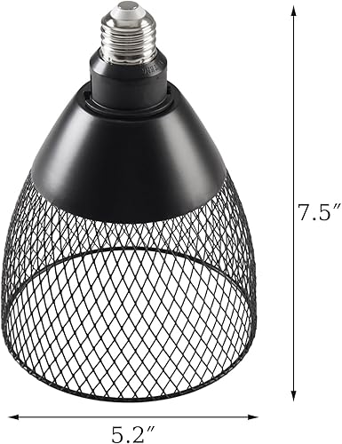 Miniatura 6 de Lámpara Edison vintage de metal negro para lámpara de mesa, aplique de pared colgante y lámpara de techo, paquete de 2